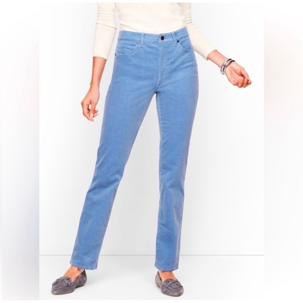 Talbots Women’s Corduroy Straight Leg Pants Blue Size 6